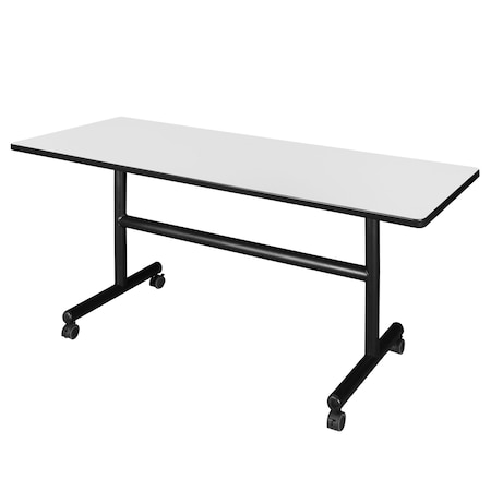 Kobe 60 X 24 In. Flip-Top Training Nesting Table- White